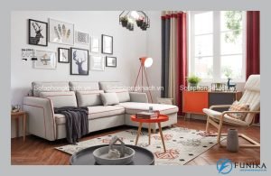 Mẫu sofa giường này có kiểu dáng độc đáo không đụng hàng, hẳn là những cô gái cá tính sẽ cảm thấy rất thích thú