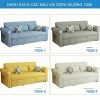 bảng màu vải sofa giường 7008