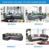 bảng màu vải sofa giường 9002