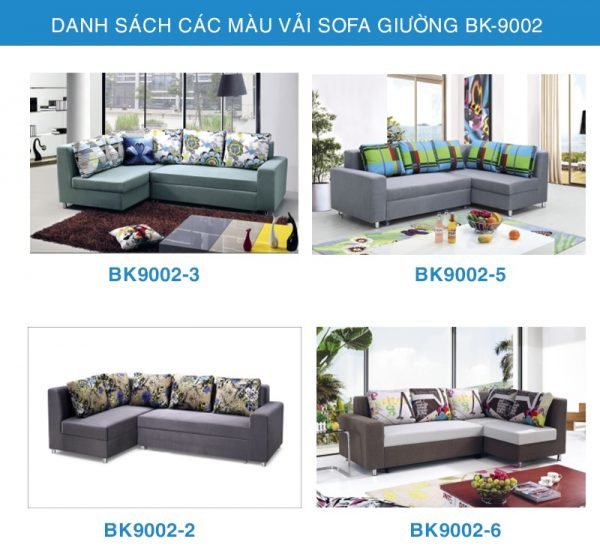 bảng màu vải sofa giường 9002