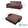 kích thước chi tiết sofa giường da 909A