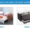 bảng màu vải sofa giường 6082