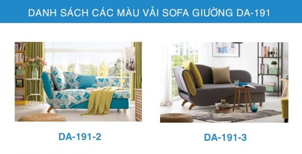 bảng màu vải Sofa giường đẹp DA-191