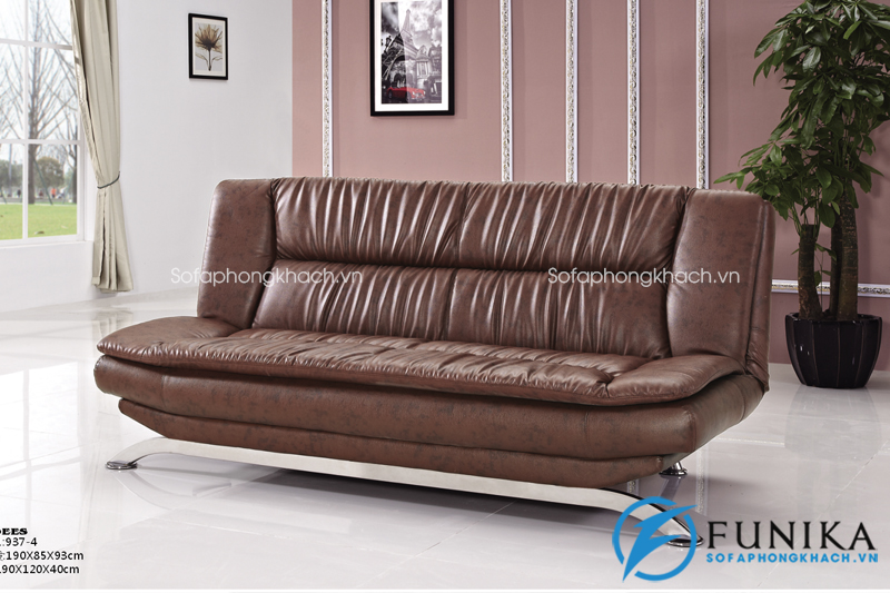 Sofa giường nhập khẩu 937-4 cao cấp bằng da sang trọng giá hấp dẫn