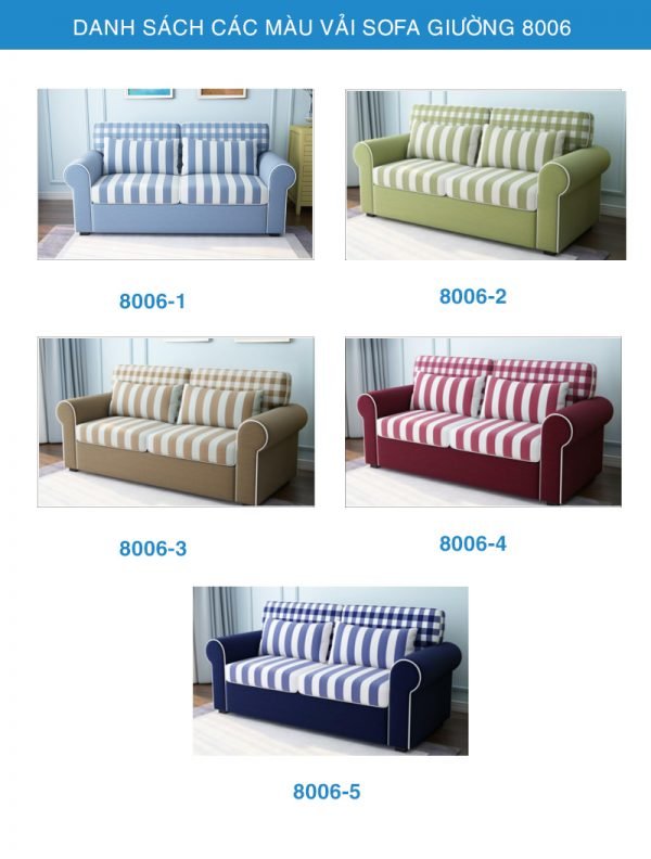 bảng màu vải sofa giường đẹp 8006