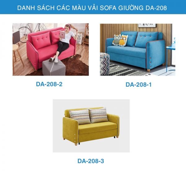 bảng màu vải sofa giường đẹp DA-208-1