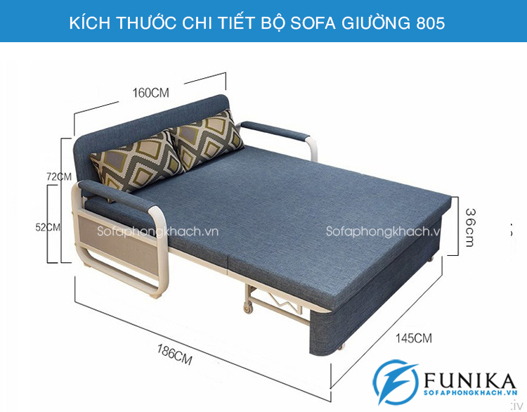 Sofa kiêm giường 805-1