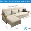 Sofa giường góc đa năng 928G