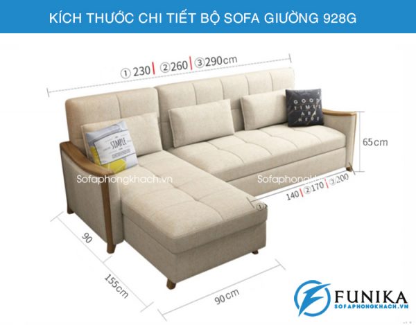 Sofa giường góc đa năng 928G