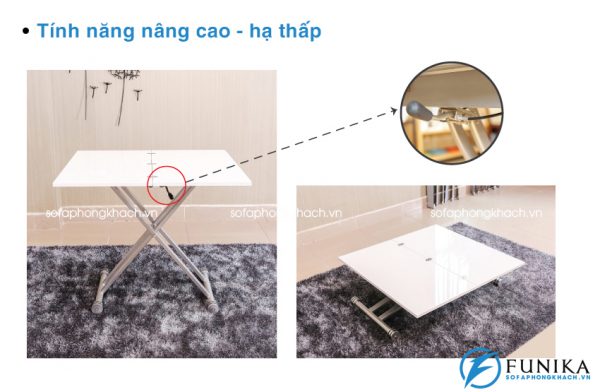 Bàn ăn thông minh B2166 nâng cao - hạ thấp