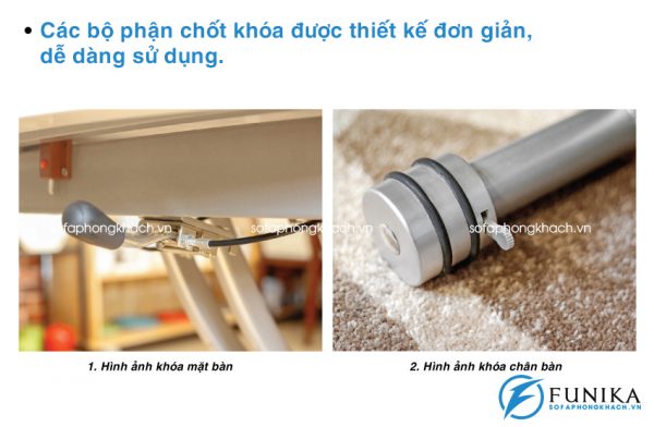 Khóa chốt thông minh của bàn ăn B2166