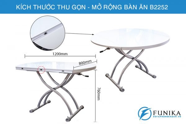 Bàn ăn gấp gọn B2252