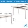 Bàn ăn thông minh mở rộng 4N015