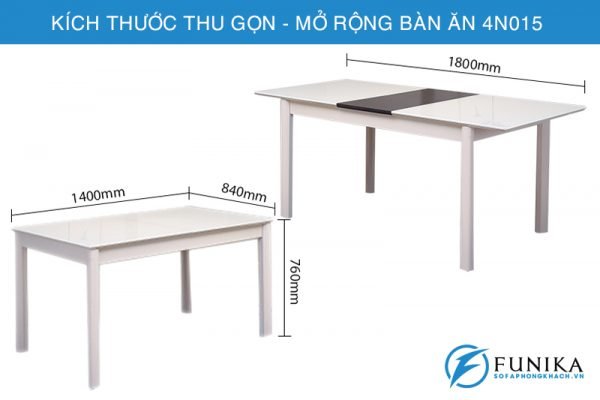 Bàn ăn thông minh mở rộng 4N015