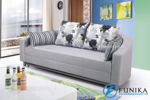 Sofa gường tròn bằng vải nỉ BK-6021