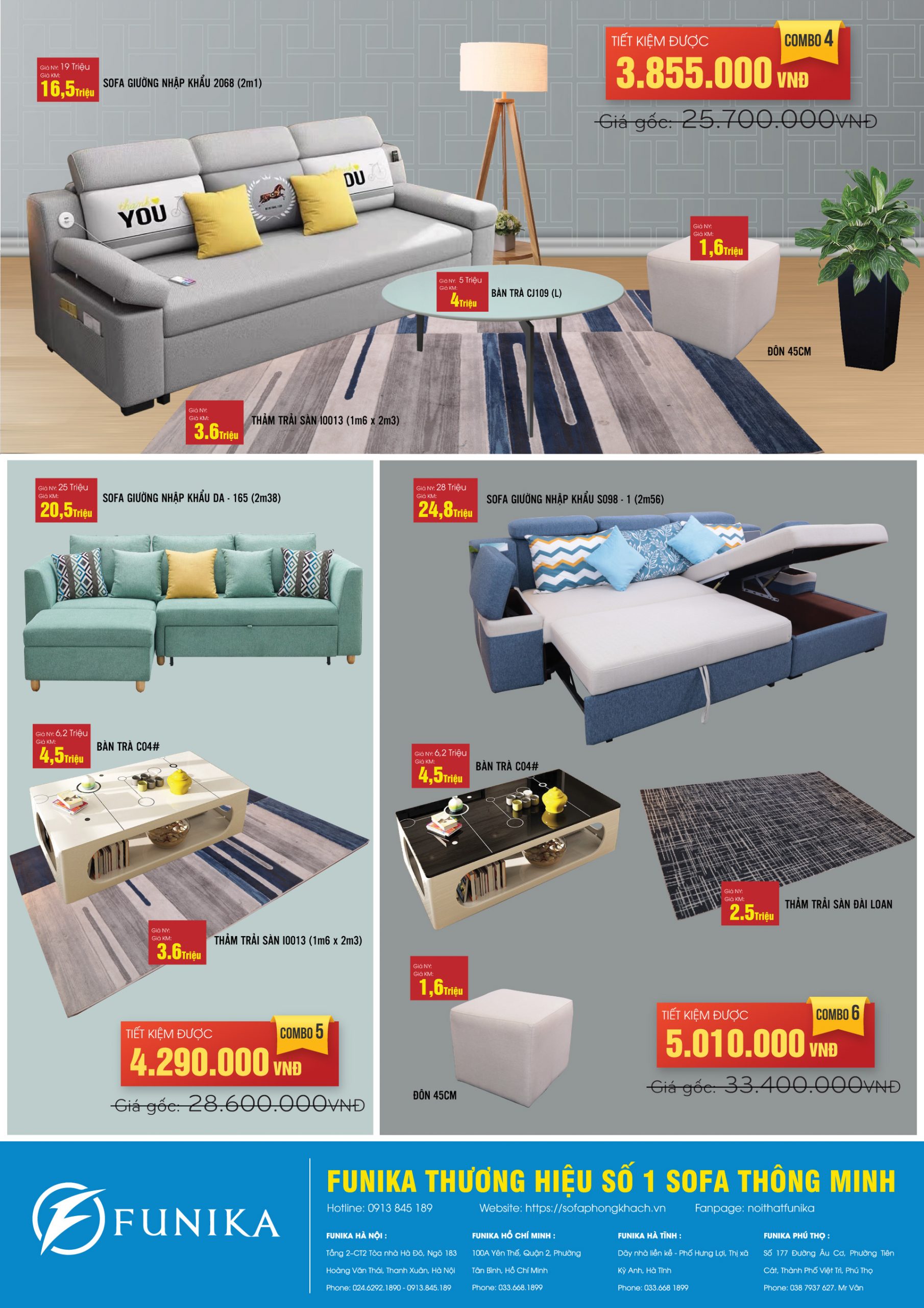 combo 1-3 mua nhiều giảm càng sâu