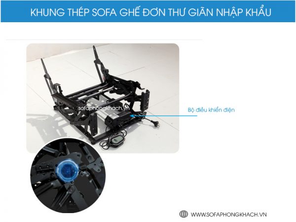 Khung sắt và nút bộ điểu khiển điện ghế thư giãn 2365