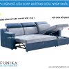 Ghế sofa giường F03 có khả năng cất giữ đồ đạc