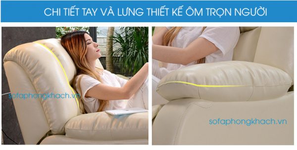 sofa thư giãn 2365 được thiết kế mềm mại ôm trọn người