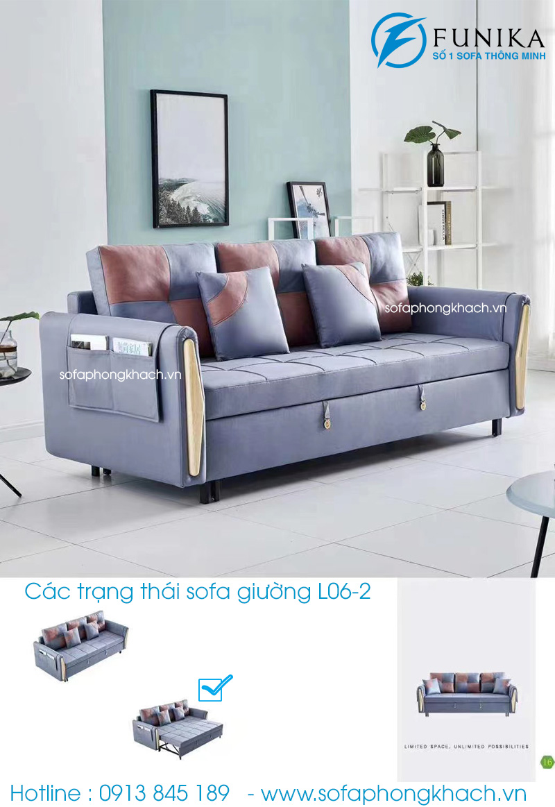 Các trạng thái sofa giường L06-2