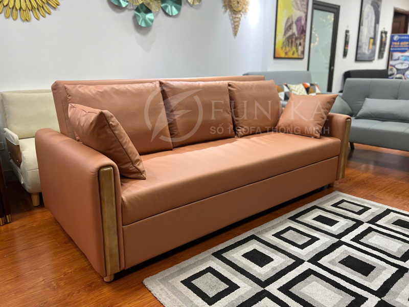 ghế sofa kéo thành giường ngủ 297 ở góc chụp nghiêng