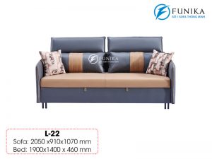 Trạng thái ghế của sofa giường L22 cao cấp