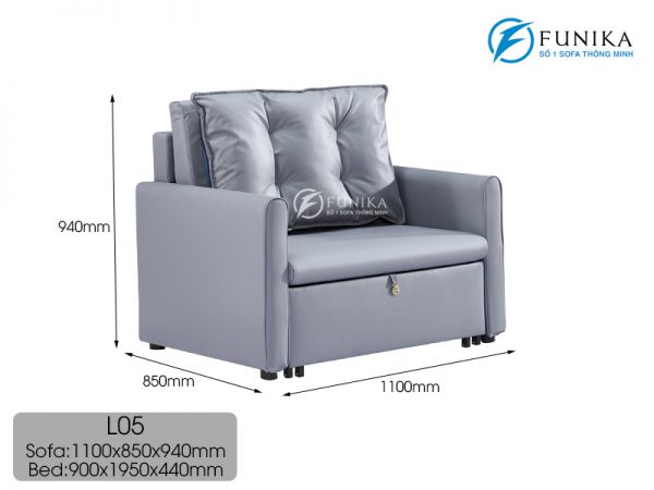 Trạng thái ghế sofa L05