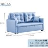 Thông số kỹ thuật Ghế sofa giường kéo L05 cao cấp