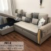 ghế sofa giường thông minh F01-2 trạng thái đang mở hộp đồ.