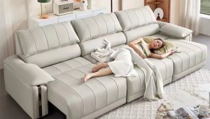 Ảnh đại diện sofa da thật điều khiển tự động F807