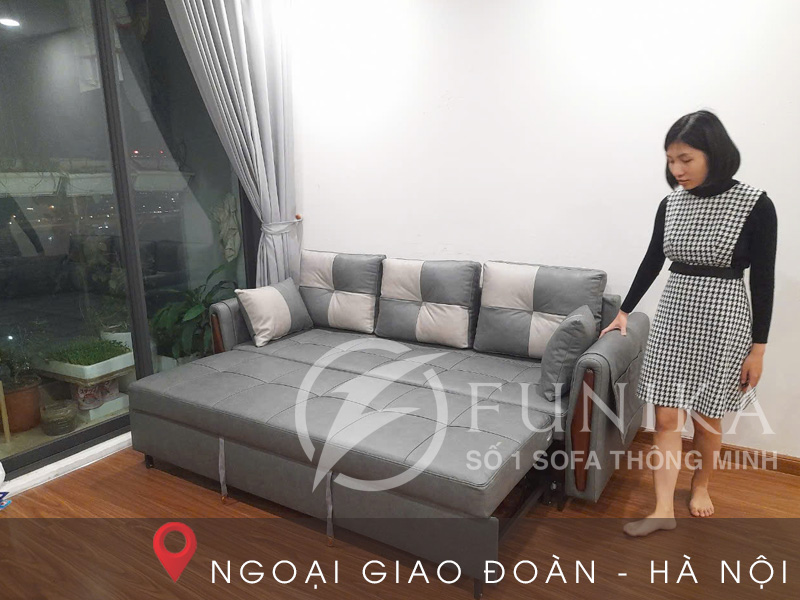 sofa giường kéo thông minh L06 tại khu Ngoại Giao Đoàn - Hà Nội.