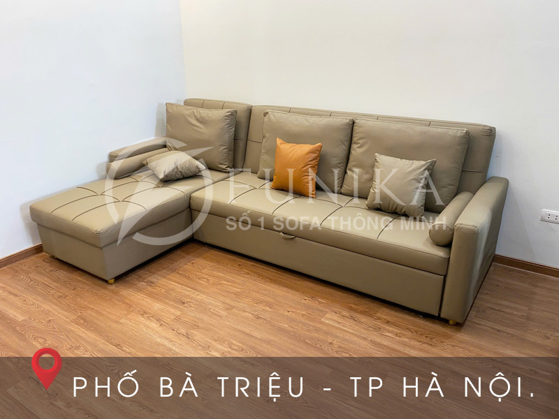 Ghế giường thông minh 1905 ở trạng thái ghế ngồi cho tiếp khách rộng rãi.