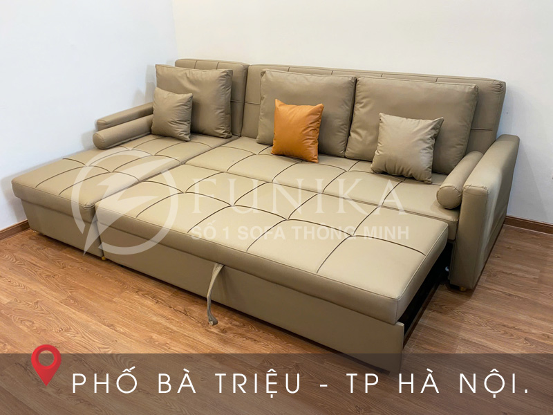 Ghế giường thông minh 1905 ở trạng thái xem tivi , thư giãn đọc báo, nghỉ ngơi.