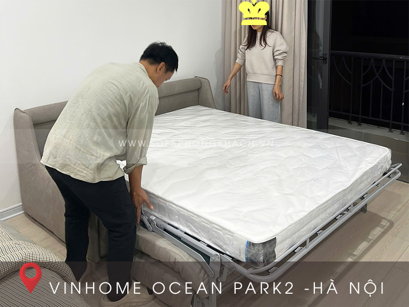 Ghế sofa giường gấp gọn 307 tại Vinhome Ocean Park2